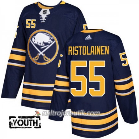 Barn Ishockey Buffalo Sabres Tröja Rasmus Ristolainen 55 Adidas 2017-2018 Marinblå Authentic